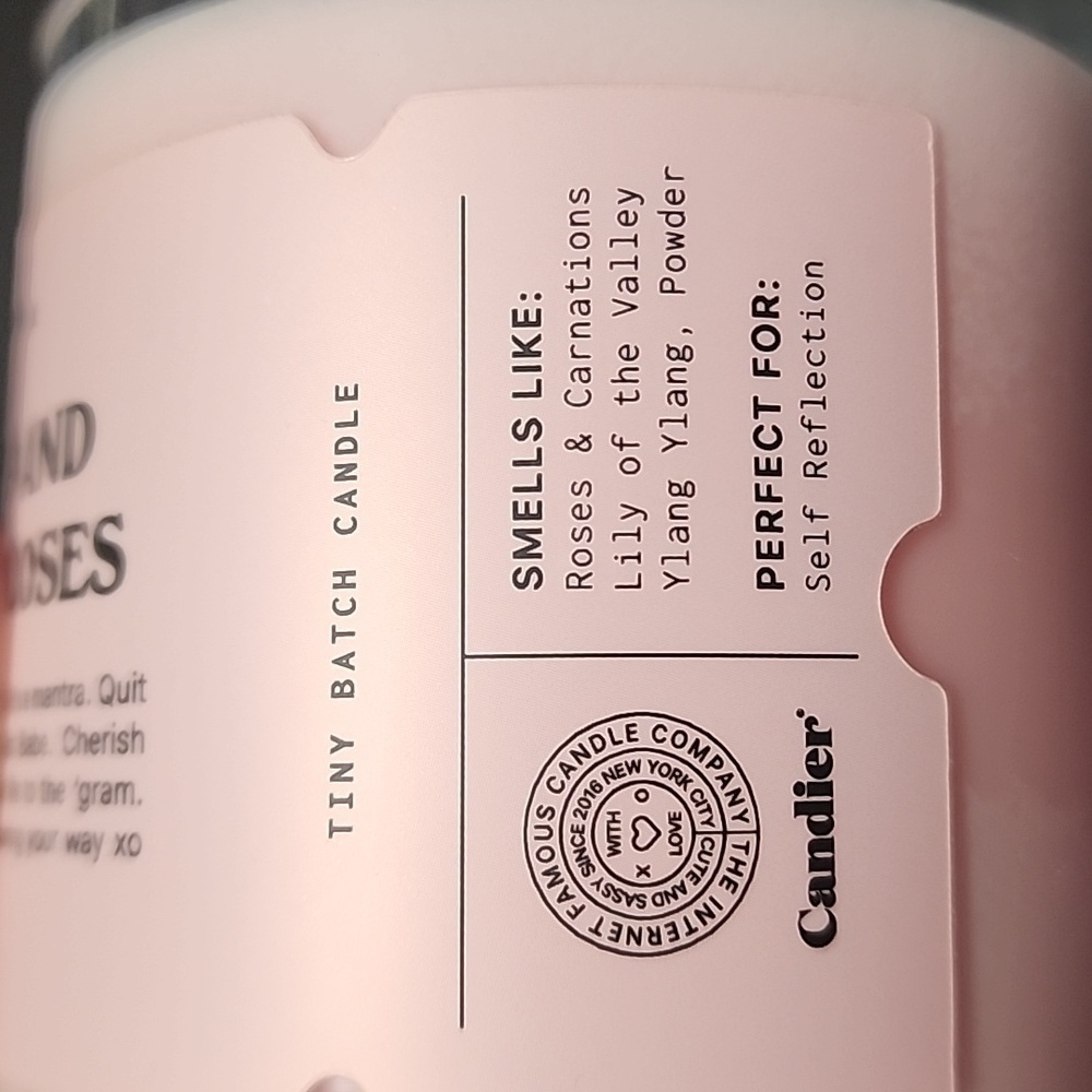 Candier Candle "Girl, stop and smell the roses" - Picture 3 of 3